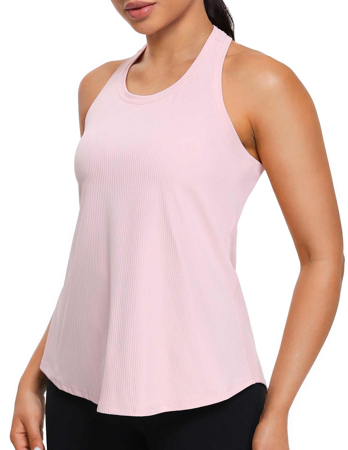 Sleeveless Loose Fit Racerback Workout Tank