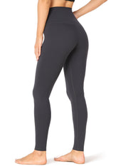 28‘’ High Waisted Compression Workout Pants#color_charcoal-grey