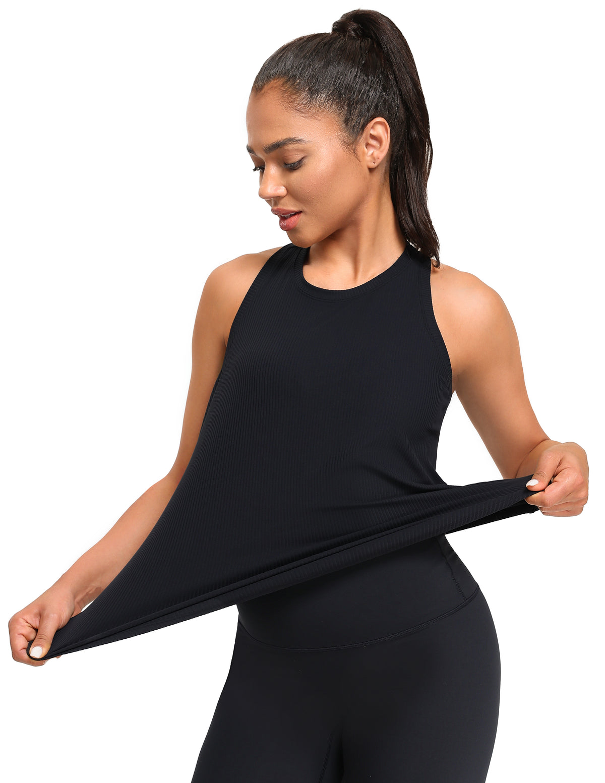 Sleeveless Loose Fit Cross Back Workout Tank