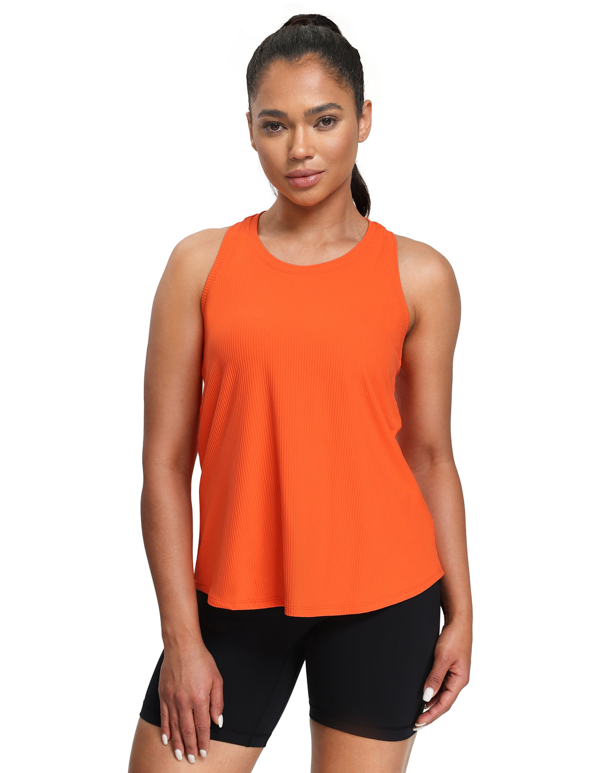 Sleeveless Loose Fit Racerback Workout Tank