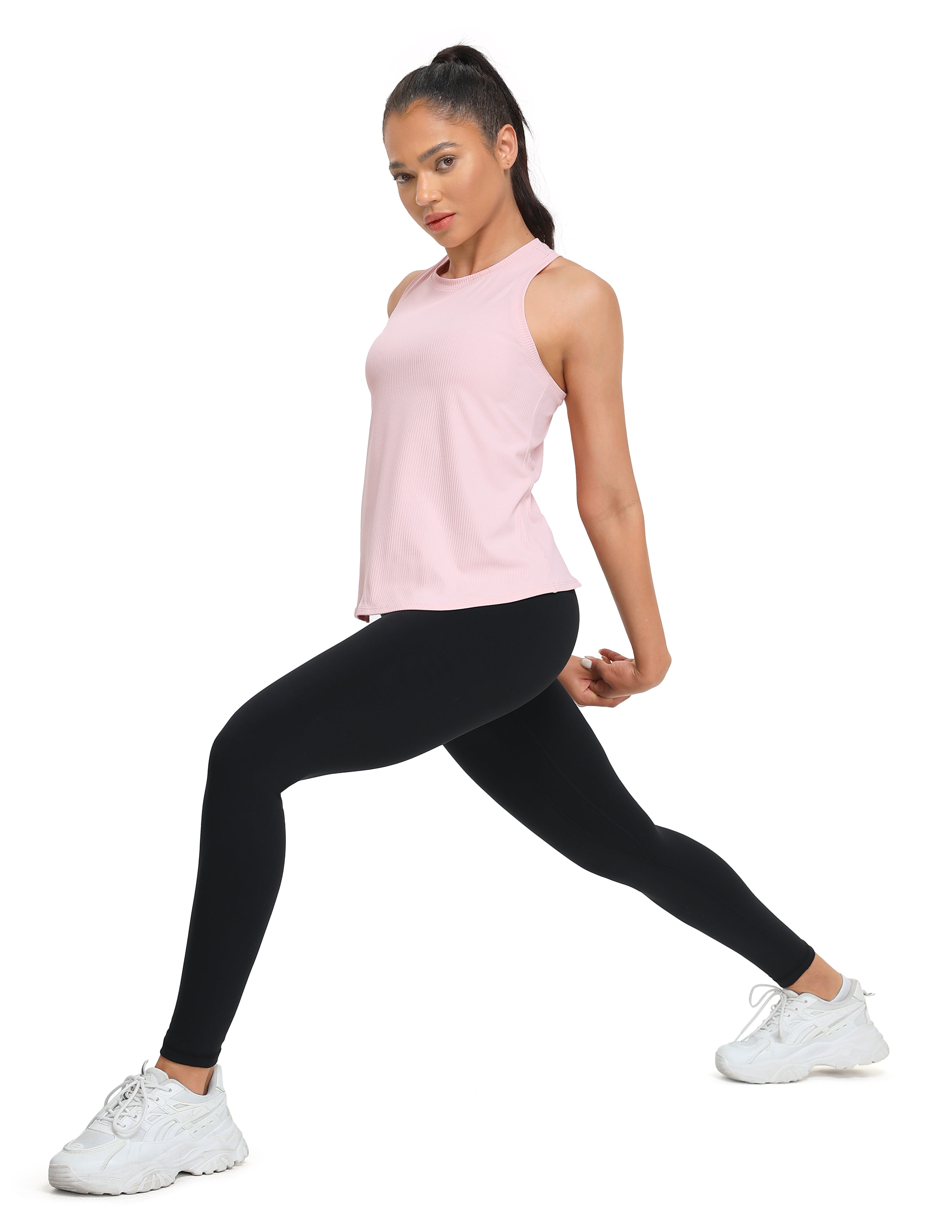 Sleeveless Loose Fit Cross Back Workout Tank – YUNOGA Sports