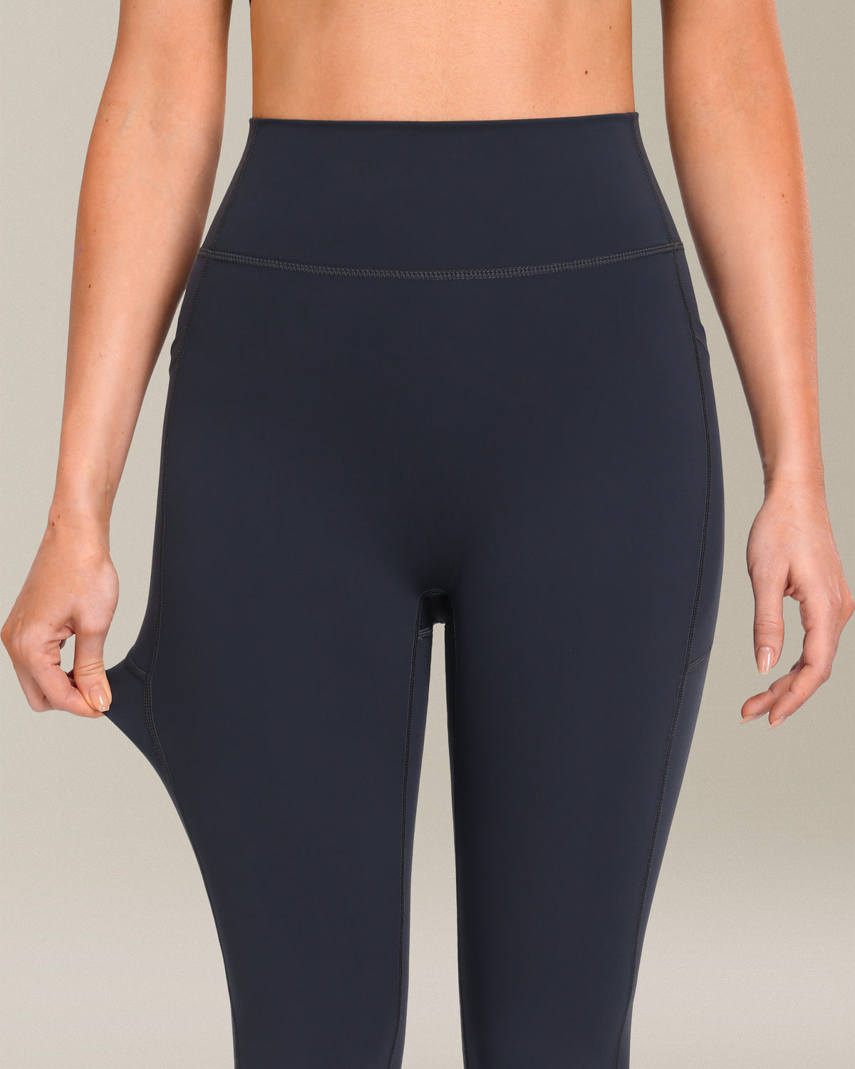 32" No Front Seam Flare Leggings with Pockets