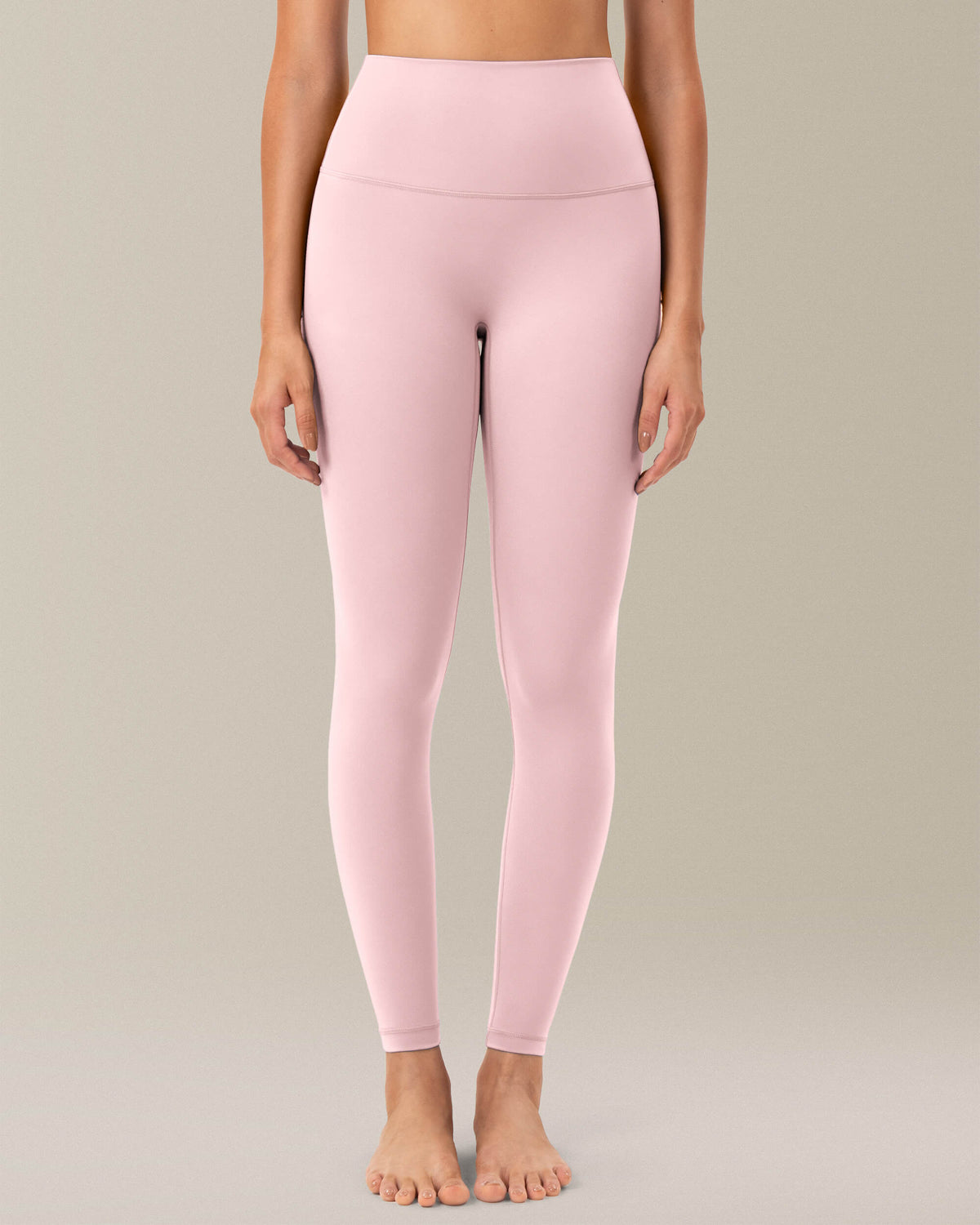 8056 - yunoga 25″ no front seam soft yoga pants - pink sude