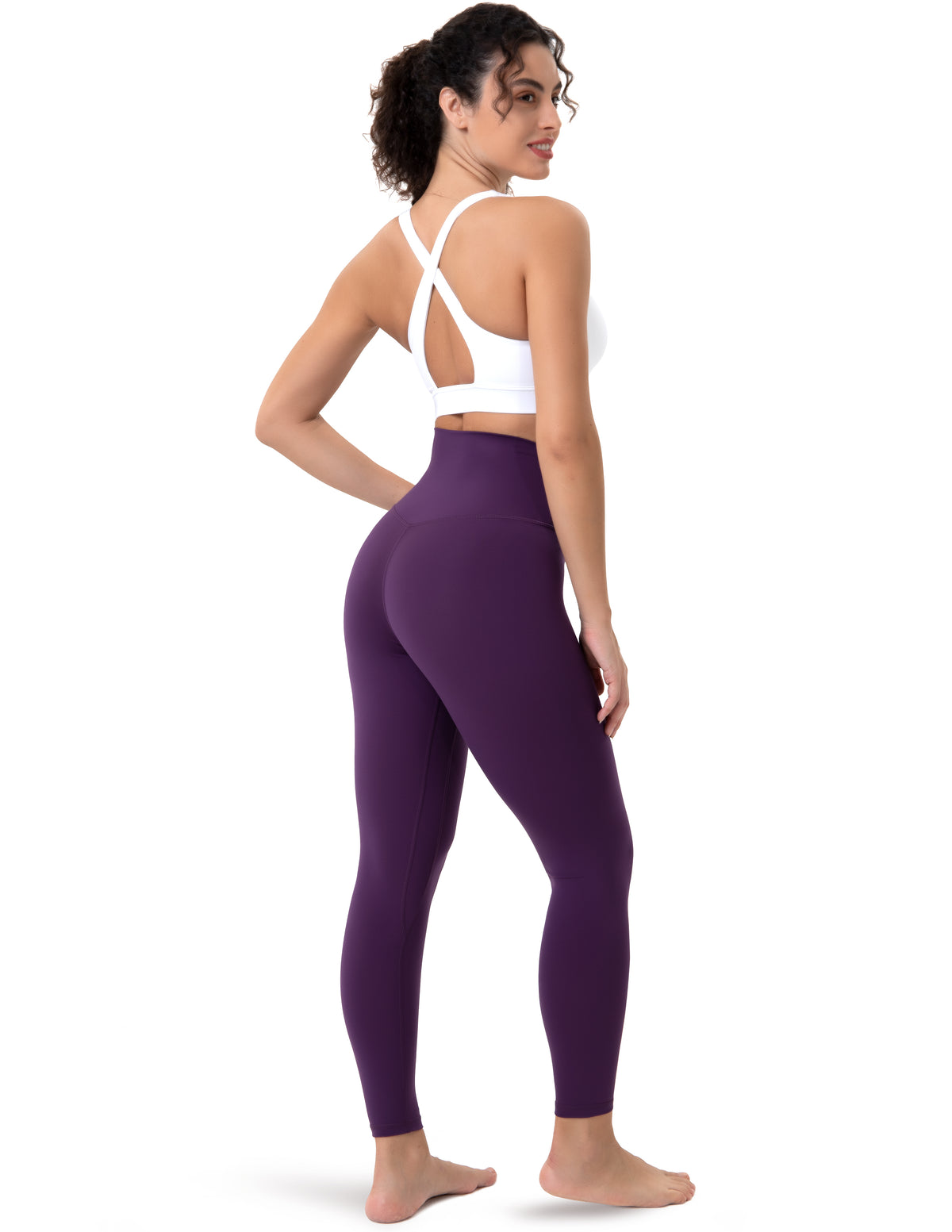 Yunoga - 25" High Waisted Leggings - Shadow Purple
