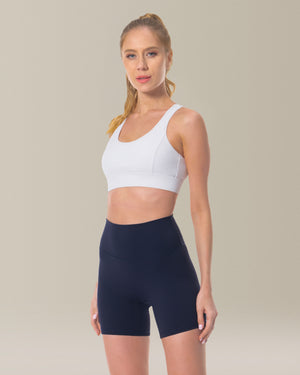 8920 - Yunoga 6" No Front Seam Biker Shorts - Navy