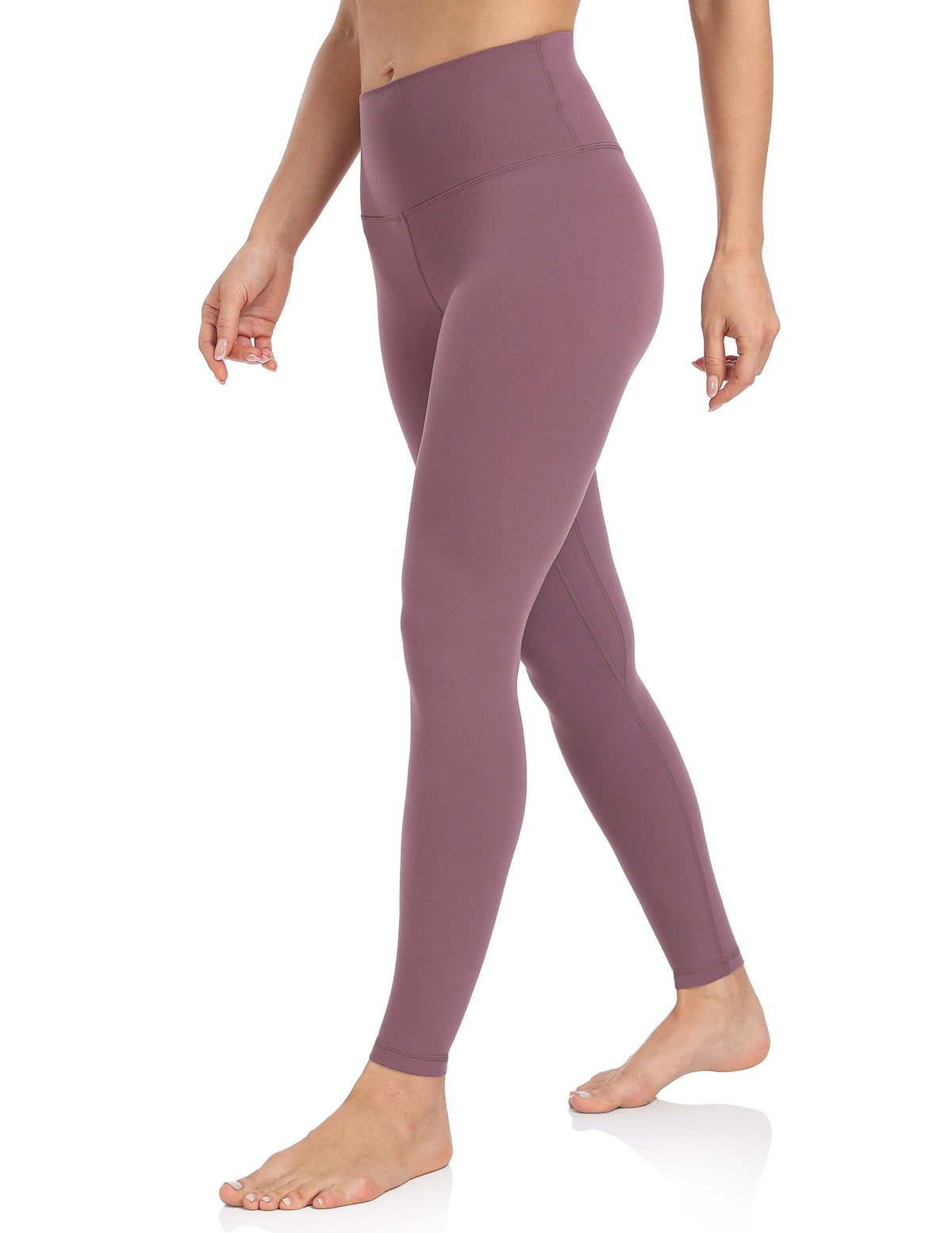 28‘’ High Waisted Compression Workout Pants#color_dusty-red