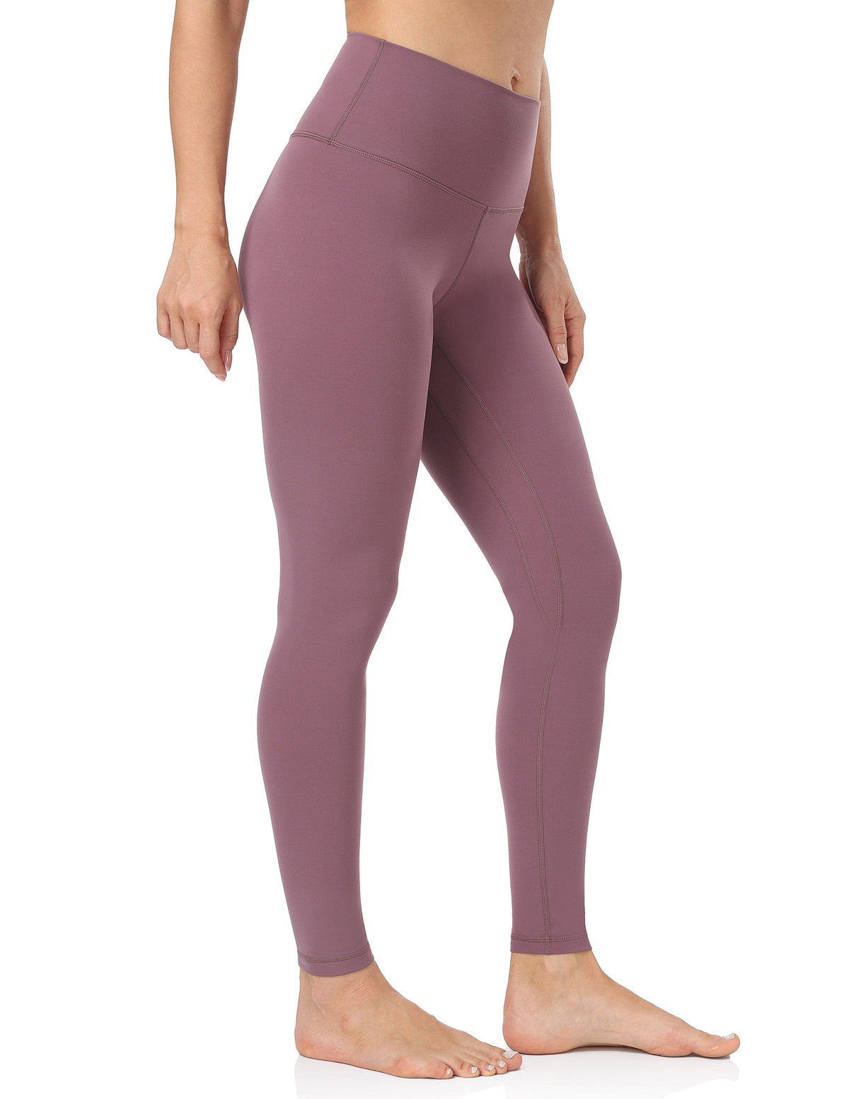 28‘’ High Waisted Compression Workout Pants#color_dusty-red