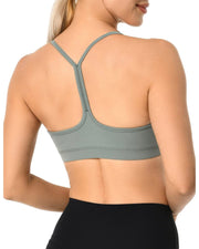 Y Back Workout Racerback Padded Bra#color_chinois-green