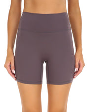 6" No Front Seam Biker Shorts#color_dusty-purple