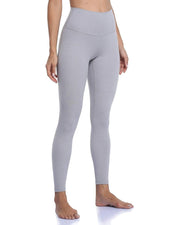 25" High Waisted Leggings#color_ heather-cement-grey