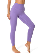 25" No Front Seam High Waist Leggings#color_light-purple