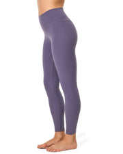 25" No Front Seam High Waist Leggings#color_mulled-grape