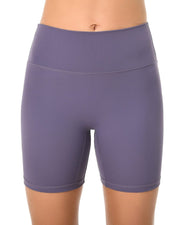 6" No Front Seam Biker Shorts#color_mulled-grape