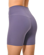 6" No Front Seam Biker Shorts#color_mulled-grape