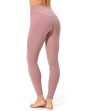 25" No Front Seam High Waist Leggings#color_pink