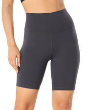 8" Athletic Biker Shorts#color_charcoal-grey