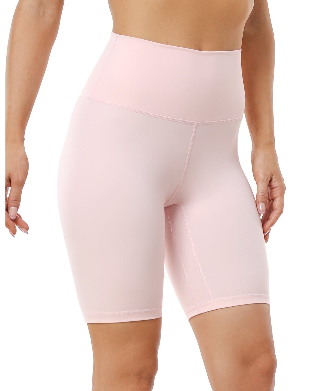8" Athletic Biker Shorts#color_pink-suide