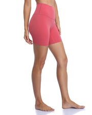 6" High Waisted Athletic Shorts#color_slate-rose