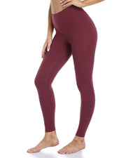 25" High Waisted Leggings#color_wine-red