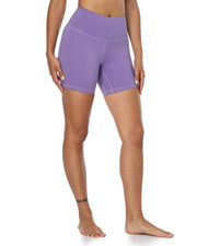 6" High Waisted Athletic Shorts#color_mauve