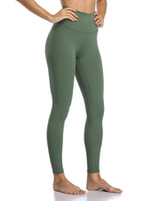 25" High Waisted Leggings#color_army-green